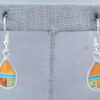 Colorful Multi-Stone Inlay ‘Teardrop’ Earrings