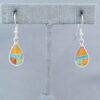 Colorful Multi-Stone Inlay ‘Teardrop’ Earrings
