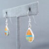 Colorful Multi-Stone Inlay ‘Teardrop’ Earrings