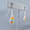 Colorful Multi-Stone Inlay ‘Teardrop’ Earrings