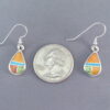 Colorful Multi-Stone Inlay ‘Teardrop’ Earrings