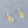 Colorful Multi-Stone Inlay ‘Teardrop’ Earrings