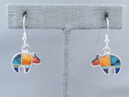 Inlaid Multi-Color Earrings (Bears)