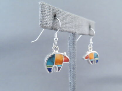 Inlaid Multi-Color Earrings (Bears)