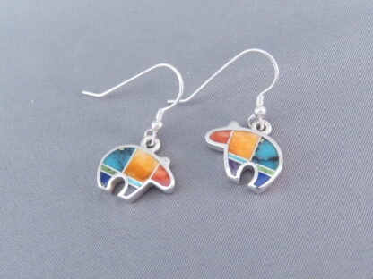 Inlaid Multi-Color Earrings (Bears)