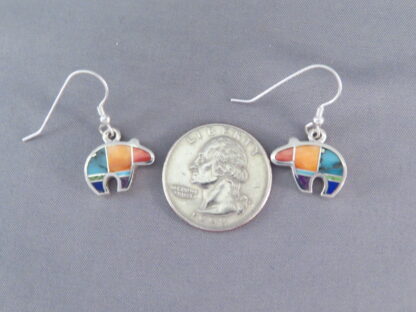 Inlaid Multi-Color Earrings (Bears)