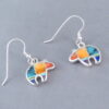 Inlaid Multi-Color Earrings (Bears)