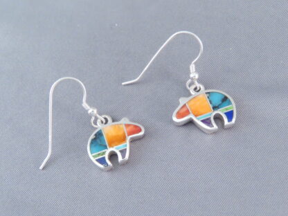 Inlaid Multi-Color Earrings (Bears)