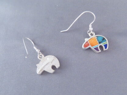 Inlaid Multi-Color Earrings (Bears)