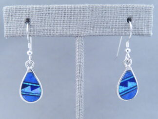 Multi-Stone Inlay Earrings with Lapis & Opal