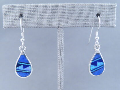 Multi-Stone Inlay Earrings with Lapis & Opal