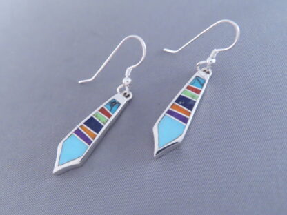 Inlaid Multi-Color Earrings