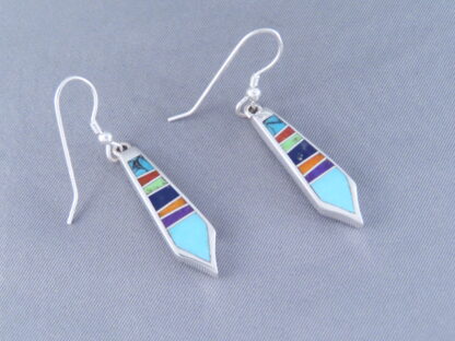 Inlaid Multi-Color Earrings