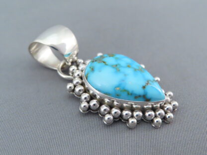 Kingman Turquoise & Sterling Silver Pendant