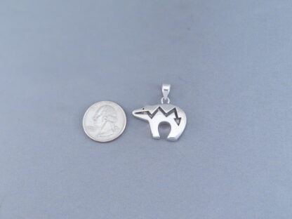 Inlaid Multi-Color BEAR Pendant (mid-size)