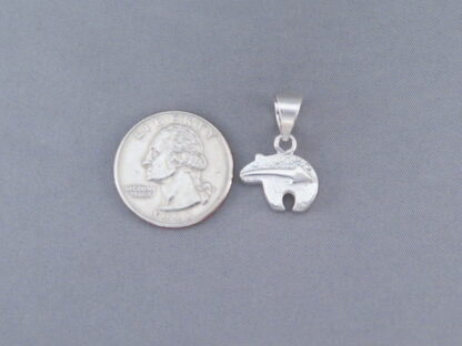 Colorful Multi-Stone Inlay Bear Pendant (small)