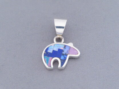 Little Inlay Bear Pendant