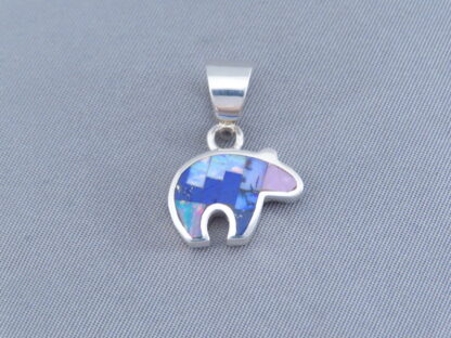 Little Inlay Bear Pendant