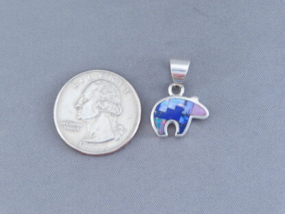 Little Inlay Bear Pendant