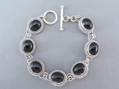 Black Onyx Link Bracelet by Artie Yellowhorse