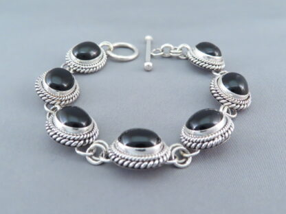 Black Onyx Link Bracelet by Artie Yellowhorse