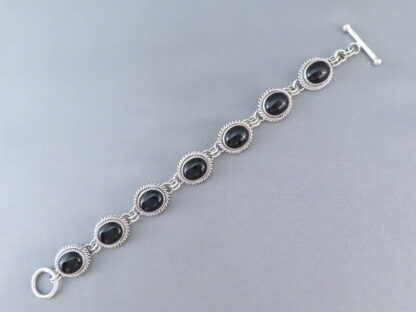 Black Onyx Link Bracelet by Artie Yellowhorse
