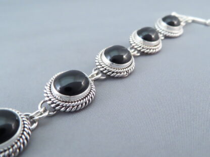 Black Onyx Link Bracelet by Artie Yellowhorse