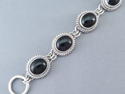 Black Onyx Link Bracelet by Artie Yellowhorse