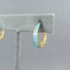 14kt Gold & Turquoise Inlay Earrings (light-weight)