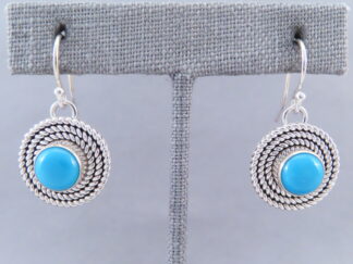 Sleeping Beauty Turquoise Earrings with Sterling Silver