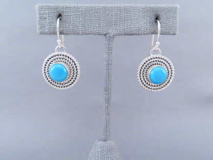 Sleeping Beauty Turquoise Earrings with Sterling Silver
