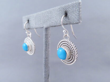 Sleeping Beauty Turquoise Earrings with Sterling Silver
