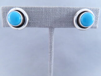 Sleeping Beauty Turquoise Sterling Silver Earrings