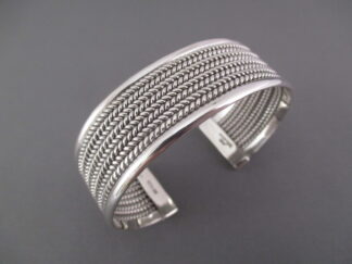 Sterling Silver 'Mesh' Bracelet by Artie Yellowhorse