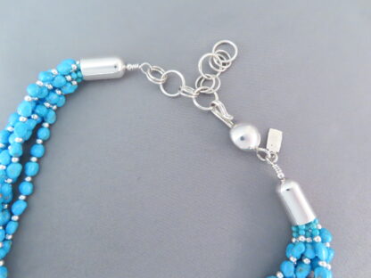 7-Strand Sleeping Beauty Turquoise Necklace by Desiree Yellowhorse