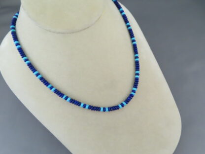 Lapis & Turquoise Necklace by Desiree Yellowhorse