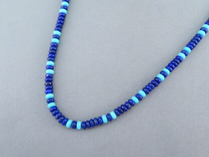 Lapis & Turquoise Necklace by Desiree Yellowhorse