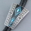 Black Jade & Turquoise Inlay Bolo Tie – FINE INLAY