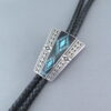 Black Jade & Turquoise Inlay Bolo Tie – FINE INLAY