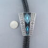 Black Jade & Turquoise Inlay Bolo Tie – FINE INLAY