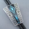 Black Jade & Turquoise Inlay Bolo Tie – FINE INLAY