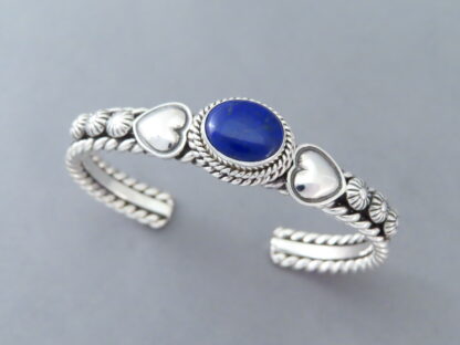Lapis & Sterling Silver Cuff Bracelet by Artie Yellowhorse