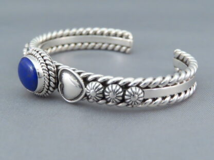 Lapis & Sterling Silver Cuff Bracelet by Artie Yellowhorse