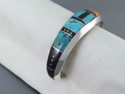 Colorful Inlay Cuff Bracelet by Jimmy Poyer