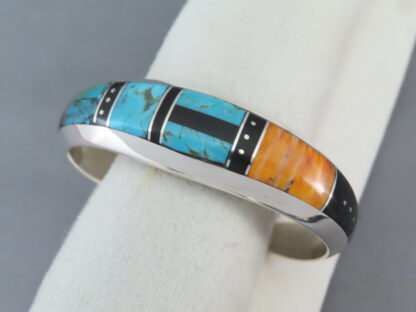 Colorful Inlay Cuff Bracelet by Jimmy Poyer