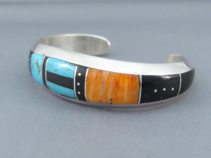 Colorful Inlay Cuff Bracelet by Jimmy Poyer