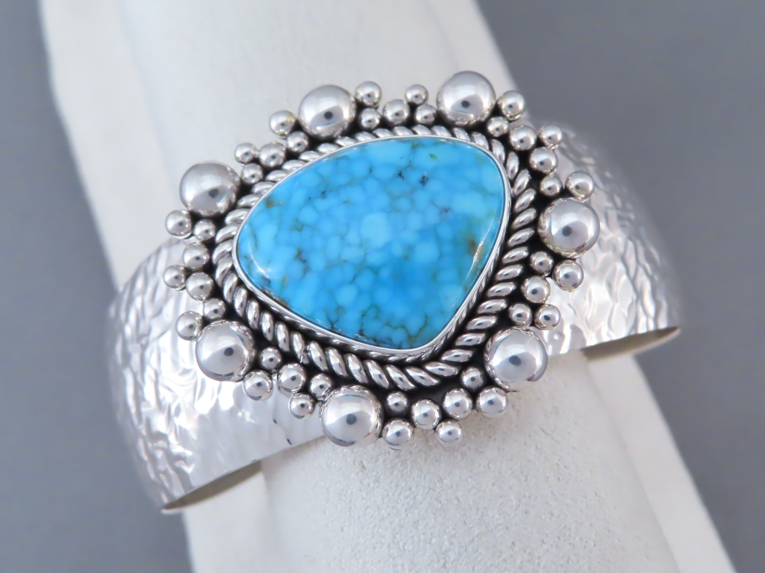 Kingman Turquoise Cuff Bracelet by Artie Yellowhorse