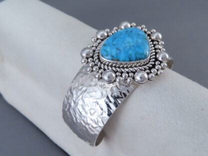 Kingman Turquoise Cuff Bracelet by Artie Yellowhorse