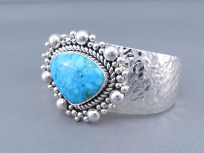 Kingman Turquoise Cuff Bracelet by Artie Yellowhorse