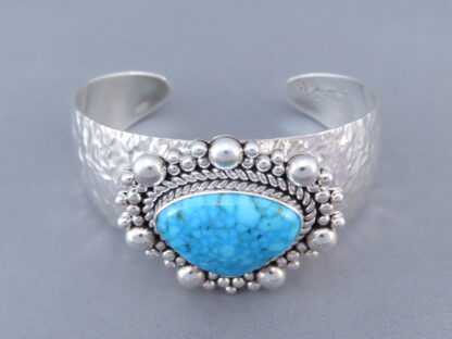 Kingman Turquoise Cuff Bracelet by Artie Yellowhorse